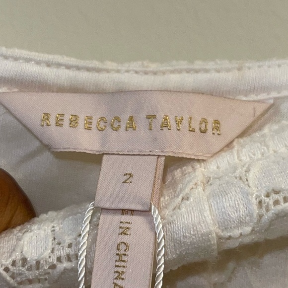 NWT Rebecca Taylor Cream A-Line Skirt - Picture 6 of 9